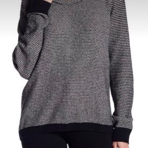 Madewell Black and White Heathered Sweater
